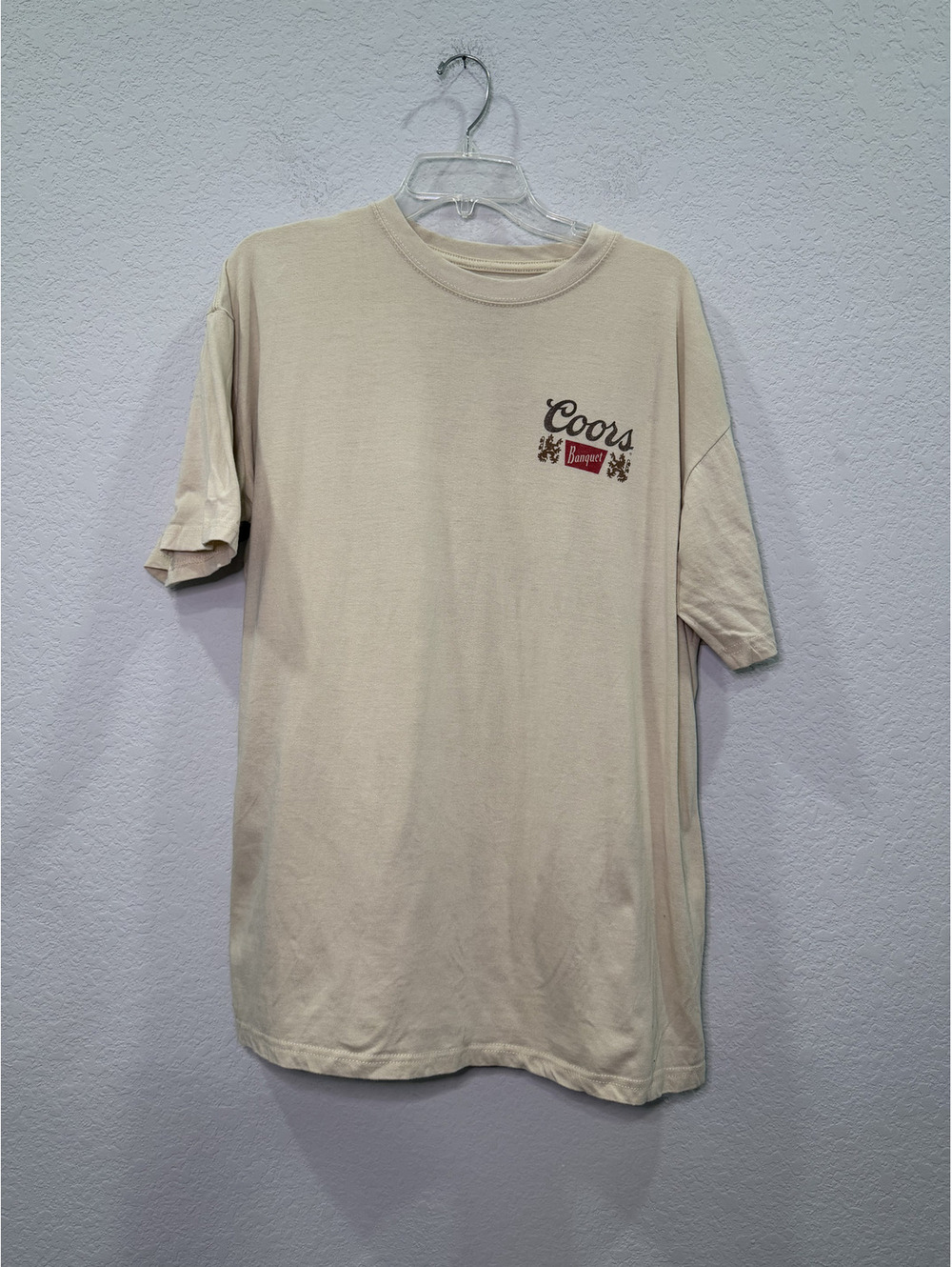 Coors Banquet Beige Graphic T-Shirt - XL
